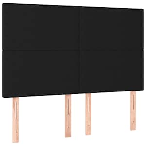 Box spring postel s matrací černá 140 x 190 cm textil - obrázek 6