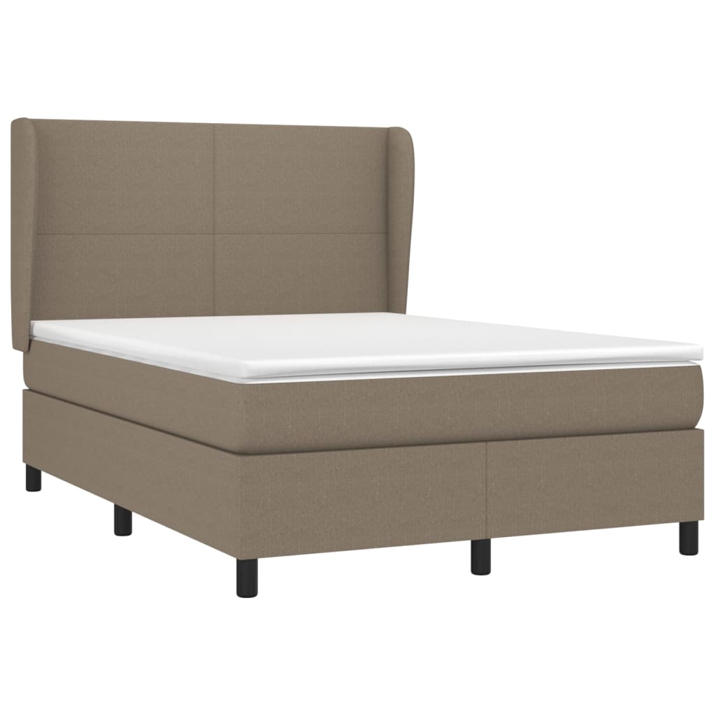 Thumbnail - vidaXL Boxspringbett mit Matratze Taupe 140x190 cm Stoff