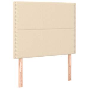 Box spring postel s matrací krémová 90x200 cm textil - obrázek 6