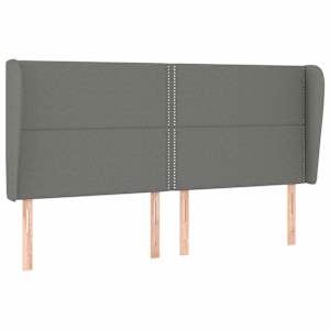 Box spring postel s matrací tmavě šedá 180x200 cm textil - obrázek 6