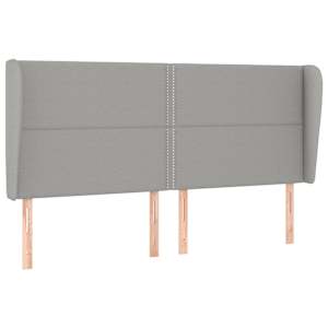 Box spring postel s matrací světle šedá 200 x 200 cm textil - obrázek 6