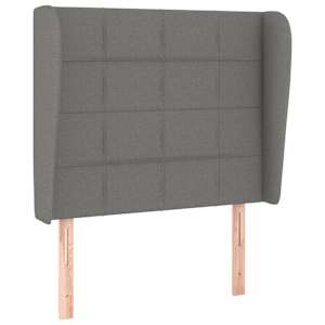 Box spring postel s matrací tmavě šedá 100 x 200 cm textil - obrázek 6