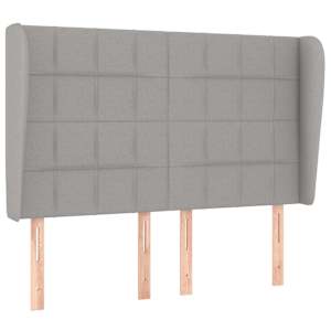 Box spring postel s matrací světle šedá 140 x 190 cm textil - obrázek 6
