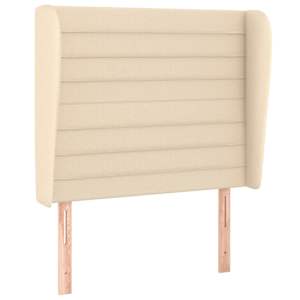 Box spring postel s matrací krémová 90x200 cm textil - obrázek 6