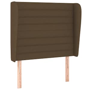 Box spring postel s matrací tmavě hnědá 100 x 200 cm textil - obrázek 6