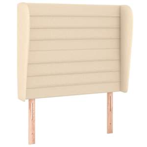 Box spring postel s matrací krémová 100 x 200 cm textil - obrázek 6