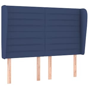 Box spring postel s matrací modrá 140x190 cm textil - obrázek 6