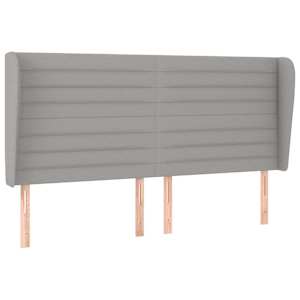 Box spring postel s matrací světle šedá 160 x 200 cm textil - obrázek 6