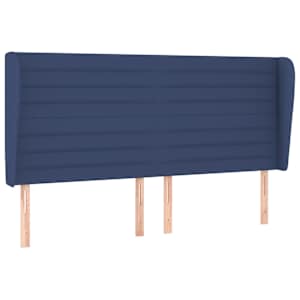 Box spring postel s matrací modrá 180x200 cm textil - obrázek 6
