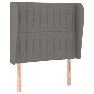 Box spring postel s matrací tmavě šedá 80 x 200 cm textil - obrázek 6