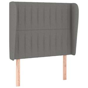 Box spring postel s matrací tmavě šedá 100 x 200 cm textil - obrázek 6