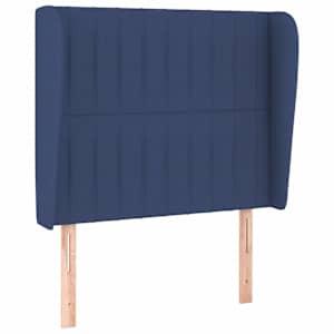 Box spring postel s matrací modrá 100 x 200 cm textil - obrázek 6