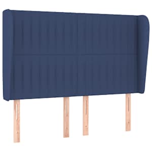 Box spring postel s matrací modrá 140x190 cm textil - obrázek 6