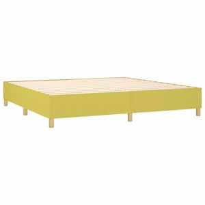 Box spring postel s matrací zelená 200x200 cm textil - obrázek 6
