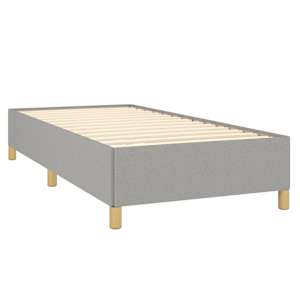 Box spring postel s matrací světle šedá 90x190 cm textil - obrázek 4