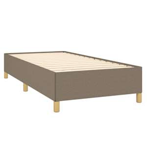 Box spring postel s matrací taupe 90x190 cm textil - obrázek 4