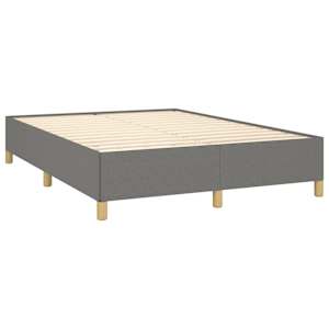 Box spring postel s matrací tmavě šedá 140x200 cm textil - obrázek 4
