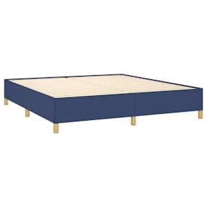 Box spring postel s matrací modrá 160x200 cm textil - obrázek 4