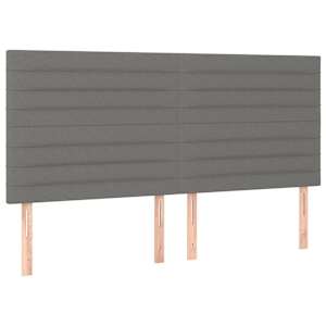 Box spring postel s matrací tmavě šedá 180x200 cm textil - obrázek 6