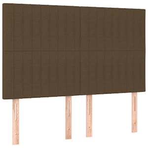 Box spring postel s matrací tmavě hnědá 140x190 cm textil - obrázek 6