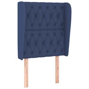 Box spring postel s matrací modrá 80x200 cm textil - obrázek 6