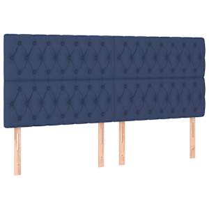 Box spring postel s matrací modrá 180x200 cm textil - obrázek 6