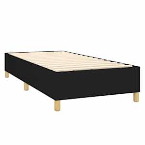 Box spring postel s matrací černá 90x200 cm textil - obrázek 4