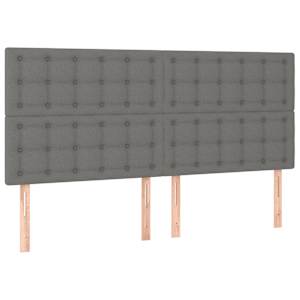 Box spring postel s matrací tmavě šedá 160x200 cm textil - obrázek 6