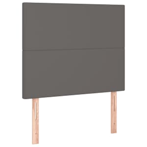 Box spring postel s matrací šedá 100x200 cm umělá kůže - obrázek 6