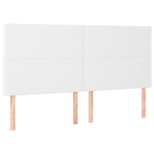 Box spring postel s matrací bílá 160x200 cm umělá kůže - obrázek 6