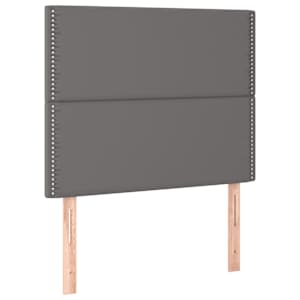 Box spring postel s matrací šedá 100x200 cm umělá kůže - obrázek 6