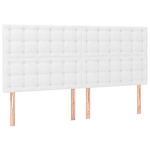 Box spring postel s matrací bílá 180x200 cm umělá kůže - obrázek 6