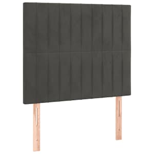 Box spring postel s matrací tmavě šedá 90x190 cm samet - obrázek 6