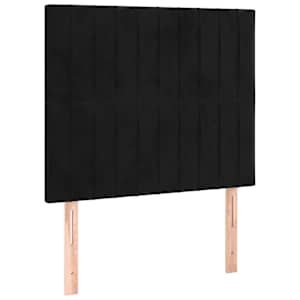 Box spring postel s matrací černá 90x200 cm samet - obrázek 6