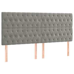 Box spring postel s matrací světle šedá 200x200 cm samet - obrázek 6
