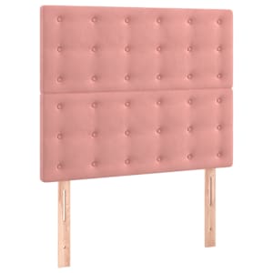 Box spring postel s matrací růžová 80 x 200 cm samet - obrázek 6