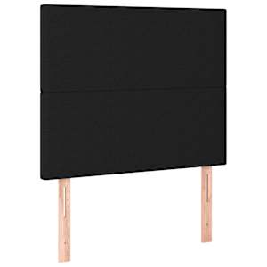 Rám postele bez matrace černá 80 x 200 cm textil - obrázek 8