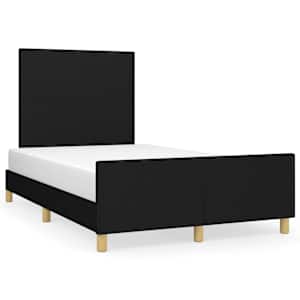 Rám postele bez matrace černý 120 x 200 cm textil - obrázek 2