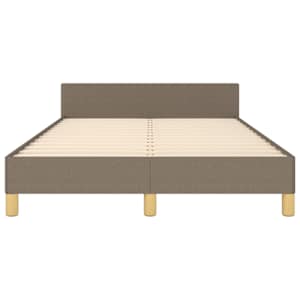 Rám postele bez matrace taupe 120 x 200 cm textil - obrázek 6