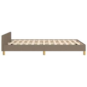 Rám postele bez matrace taupe 120 x 200 cm textil - obrázek 7