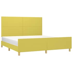 vidaXL Lovos rėmas be čiužinio, žalios spalvos, 180x200cm, audinys