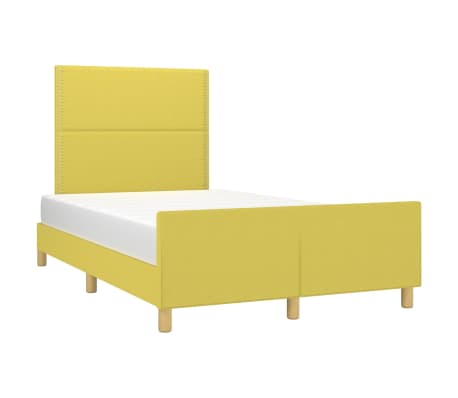 vidaXL Lovos rėmas be čiužinio, žalios spalvos, 120x200cm, audinys