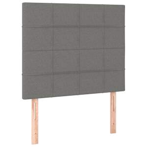 Rám postele bez matrace tmavě šedá 80 x 200 cm textil - obrázek 9