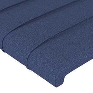 Rám postele bez matrace modrá 120x200 cm textil - obrázek 10