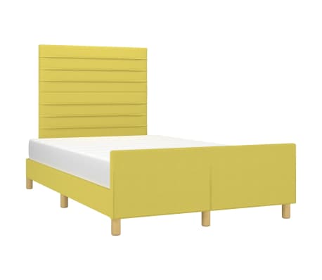 vidaXL Lovos rėmas be čiužinio, žalios spalvos, 120x200cm, audinys