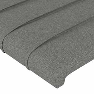 Rám postele bez matrace tmavě šedý 160 x 200 cm textil - obrázek 10