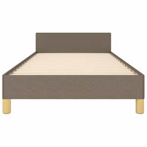 Rám postele bez matrací taupe 80x200 cm textil - obrázek 6