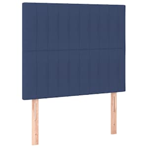 Rám postele bez matrací modrá 80x200 cm textil - obrázek 8