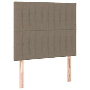 Rám postele bez matrací taupe 90x200 cm textil - obrázek 8