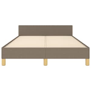 Rám postele bez matrace taupe 120 x 200 cm textil - obrázek 6